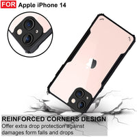 VAKIBO Super Premium Black Border Transparent Case With Corner Protection & Camera Protection Suitable for iPhone 14