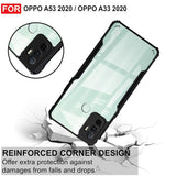 VAKIBO Super Premium Black Border Transparent Case With Corner Protection & Camera Protection Suitable for Oppo A33