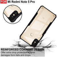 VAKIBO Super Premium Black Border Transparent Case With Corner Protection & Camera Protection Suitable for Mi Redmi Note 5 Pro