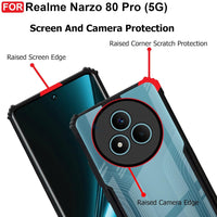 VAKIBO Super Premium Black Border Transparent Case With Corner Protection & Camera Protection Suitable for Realme Narzo 80 Pro