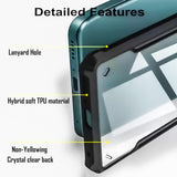 VAKIBO Best Selling Black and Transparent Coloured Made With Soft TPU and Acrylic Back Cover Case With 4 Corner and Camera Protection Suitable for Samsung Galaxy A7 2018/A750