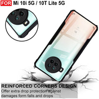 VAKIBO Super Premium Black Border Transparent Case With Corner Protection & Camera Protection Suitable for Mi 10i