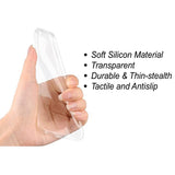 VAKIBO Super Premium Soft TPU Transparent Case With Dustplug,Side Grip,Corner Protection,lanyard Cuts,Camera Protection Suitable for Samsung A7 2018 /A750