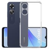 VAKIBO Premium Clear 1.5MM Thick Transparent Soft TPU Rubber Back Cover Case With Camera Protection Suitable for Oppo A17