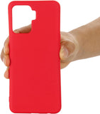VAKIBO 1.2 MM Thick Red Coloured Soft TPU Rubber Back Cover Case With Camera Protection Ring Suitable for Oppo F19 Pro