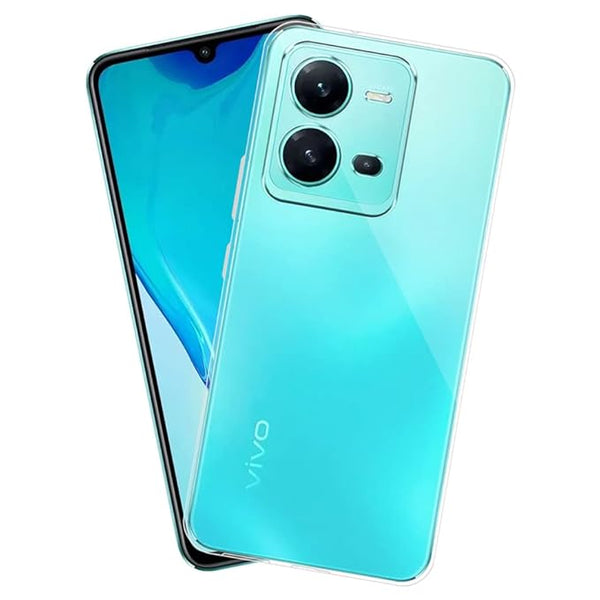 VAKIBO Premium Clear 1.5MM Thick Transparent Soft TPU Rubber Back Cover Case With Camera Protection Suitable for Vivo V25