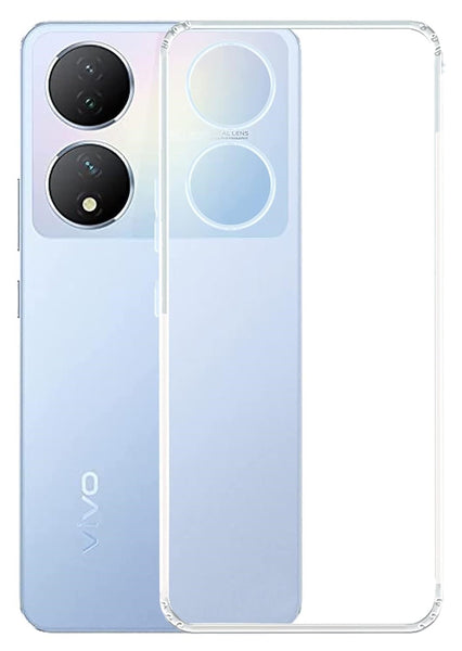 VAKIBO Premium Clear 1.5MM Thick Transparent Soft TPU Rubber Back Cover Case With Camera Protection Suitable for Vivo T2 5G