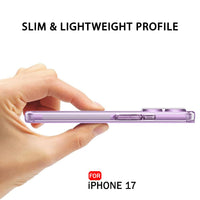 VAKIBO Premium Clear 1.5MM Thick Transparent Soft TPU Rubber Back Cover Case With Camera Protection Suitable for iPhone 17