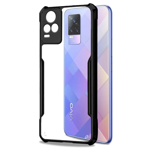 VAKIBO Super Premium Black Border Transparent Case With Corner Protection & Camera Protection Suitable for Vivo Y73