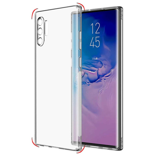 VAKIBO Premium Clear 1.5MM Thick Transparent Soft TPU Rubber Back Cover Case With Camera Protection Suitable for Samsung Galaxy Note 10 Plus