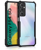 VAKIBO Super Premium Black Border Transparent Case With Corner Protection & Camera Protection Suitable for Samsung F54 5G