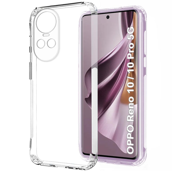 VAKIBO Super Premium Black Border Transparent Case With Corner Protection & Camera Protection Suitable for Oppo Reno 10 Pro