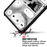 VAKIBO Best Selling Black and Transparent Coloured Made With Soft TPU and Acrylic Back Cover Case With 4 Corner and Camera Protection Suitable for Infinix Hot 10