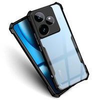 VAKIBO Best Selling Black and Transparent Coloured Made With Soft TPU and Acrylic Back Cover Case With 4 Corner and Camera Protection Suitable for Realme GT7