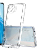VAKIBO Super Premium Soft TPU Transparent Case With Dustplug,Side Grip,Corner Protection,lanyard Cuts,Camera Protection Suitable for Oppo F17