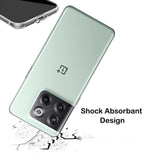 VAKIBO Premium Clear 1.5MM Thick Transparent Soft TPU Rubber Back Cover Case With Camera Protection Suitable for OnePlus 10T
