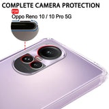 VAKIBO Super Premium Black Border Transparent Case With Corner Protection & Camera Protection Suitable for Oppo Reno 10 Pro