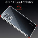 VAKIBO Super Premium Black Border Transparent Case With Corner Protection & Camera Protection Suitable for Oppo Reno 5 Pro