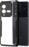 VAKIBO Super Premium Black Border Transparent Case With Corner Protection & Camera Protection Suitable for iQOO 9T 5G