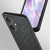 VAKIBO Parallax Design Black Coloured Made with Soft Rubber TPU Back Cover Case Camera Protection Ring Suitable for Moto G54