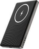 Treams PB 021 Wireless Mini Power bank 5000mah 18W Fast Charger | Magnetic Power Bank for Magsafe, Slim 5000mAh PD 18W Fast Charging Power bank | Wireless Magnetic Portable Charger, USB C Phone Battery