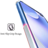 VAKIBO Super Premium Soft TPU Transparent Case With Dustplug,Side Grip,Corner Protection,lanyard Cuts,Camera Protection Suitable for Samsung A7 2018 /A750