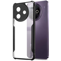VAKIBO Best Selling Black and Transparent Coloured Made With Soft TPU and Acrylic Back Cover Case With 4 Corner and Camera Protection Suitable for Vivo Y39