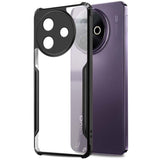 VAKIBO Best Selling Black and Transparent Coloured Made With Soft TPU and Acrylic Back Cover Case With 4 Corner and Camera Protection Suitable for Vivo Y39