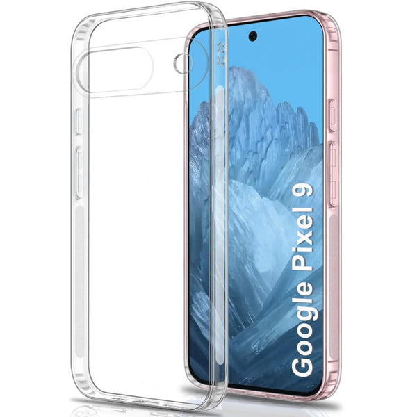 VAKIBO Premium Clear 1.5MM Thick Transparent Soft TPU Rubber Back Cover Case With Camera Protection Suitable for Google Pixel 9