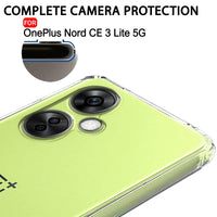 VAKIBO Premium Clear 1.5MM Thick Transparent Soft TPU Rubber Back Cover Case With Camera Protection Suitable for OnePlus Nord CE3 Lite