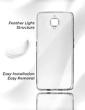 VAKIBO Premium Clear 1.5MM Thick Transparent Soft TPU Rubber Back Cover Case With Camera Protection Suitable for OnePlus 3