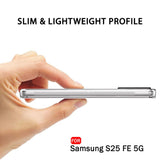 VAKIBO Premium Clear 1.5MM Thick Transparent Soft TPU Rubber Back Cover Case With Camera Protection Suitable for Samsung Galaxy S25 FE