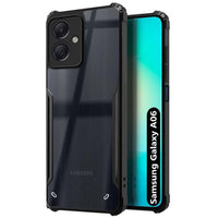 VAKIBO Best Selling Black and Transparent Back Cover Case Made With Soft TPU and Acrylic With 4 Corner and Camera Protection Suitable for Samsung Galaxy A06