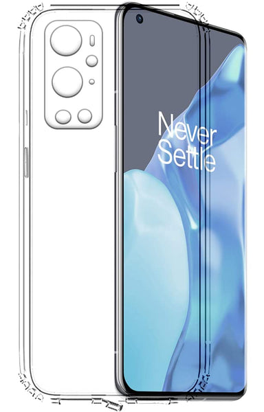 VAKIBO Premium Clear 1.5MM Thick Transparent Soft TPU Rubber Back Cover Case With Camera Protection Suitable for OnePlus 9 Pro