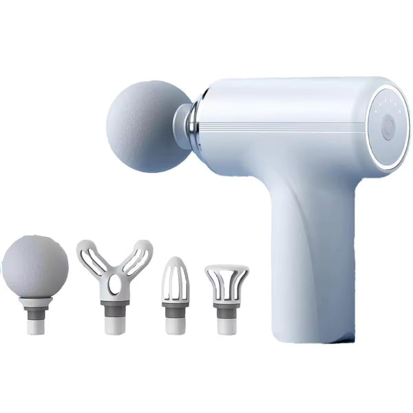 Mini Massage Gun Deep Tissue Portable 6 Speeds Handheld Muscle Massager with 4 Massage Heads 1800mAh Battery And Type-C Charging for Muscle Pain Relief Recovery (MultiColor)
