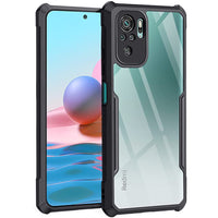 VAKIBO Super Premium Black Border Transparent Case With Corner Protection & Camera Protection Suitable for MI Redmi Note 10