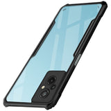 VAKIBO Best Selling Black and Transparent Coloured Made With Soft TPU and Acrylic Back Cover Case With 4 Corner and Camera Protection Suitable for Mi Redmi 11 Prime 4G