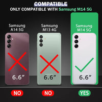 VAKIBO Premium Clear 1.5MM Thick Transparent Soft TPU Rubber Back Cover Case With Camera Protection Suitable for Samsung M14 5G