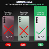 VAKIBO Premium Clear 1.5MM Thick Transparent Soft TPU Rubber Back Cover Case With Camera Protection Suitable for Samsung M14 5G