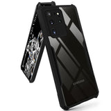 VAKIBO Best Selling Black and Transparent Coloured Made With Soft TPU and Acrylic Back Cover Case With 4 Corner and Camera Protection Suitable for Samsung Galaxy S20 Ultra