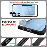 VAKIBO Super Premium Black Border Transparent Case With Corner Protection & Camera Protection Suitable for Iqoo Z10 Lite