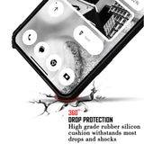 VAKIBO Best Selling Black and Transparent Coloured Made With Soft TPU and Acrylic Back Cover Case With 4 Corner and Camera Protection Suitable for Samsung Galaxy A7 2018/A750