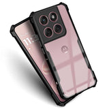 VAKIBO Super Premium Black Border Transparent Case With Corner Protection & Camera Protection Suitable for Moto Edge 60 Stylus