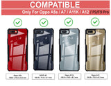 VAKIBO Super Premium Black Border Transparent Case With Corner Protection & Camera Protection Suitable for Oppo F9 Pro