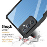 VAKIBO Best Selling Black and Transparent Coloured Made With Soft TPU and Acrylic Back Cover Case With 4 Corner and Camera Protection Suitable for Samsung Galaxy M52