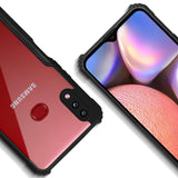 VAKIBO Best Selling Black and Transparent Coloured Made With Soft TPU and Acrylic Back Cover Case With 4 Corner and Camera Protection Suitable for Samsung Galaxy A10S