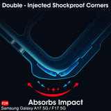 VAKIBO Best Selling Black and Transparent Coloured Made With Soft TPU and Acrylic Back Cover Case With 4 Corner and Camera Protection Suitable for Samsung Galaxy A17