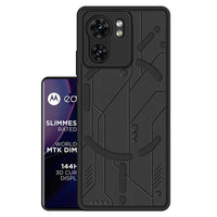 VAKIBO Black Coloured Back Cover Case Suitable for Moto Edge 40