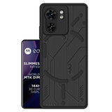 VAKIBO Black Coloured Back Cover Case Suitable for Moto Edge 40