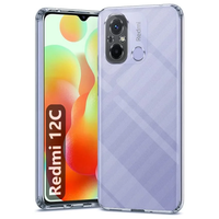 VAKIBO Premium Clear Transparent Soft TPU Rubber Back Cover Case With Camera Protection Suitable for Mi Redmi 12C